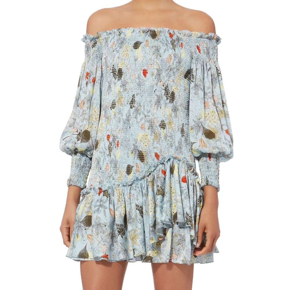 Alexis Gemina floral off the shoulder dress